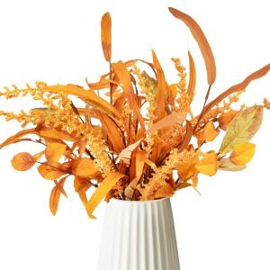 3 stuks kunstherfstbloemen herfstbladeren kunstherfstbloemen voor binnen en buiten boeket herfstdecoratie voor herfstoogst Thanksgiving Halloween