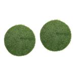 2st Schachtdeckel Dekoration Rasen Esstisch Matten Gefälschte Grasmatte Platzdeckchen Kunstrasen Esstischdekoration Gefälschter Grasteppich Tischset Plastik Green