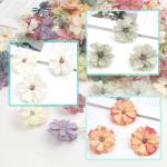 60 Stuks Simulation Decorative Flowers, Veelkleurige Kunstmatige Madeliefjes, Kunstmatige Bloemhoofdjes, voor het Decoreren van Tuin, Slaapkamer, Doe-het-zelf Knutselen
