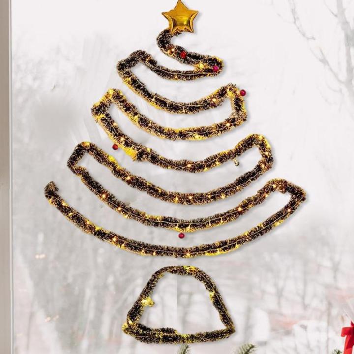 Weihnachtsbaum zum Aufhängen, Weihnachtsbaum zum Aufhängen, Hängender beleuchteter Weihnachtsbaum, Weihnachtsdekoration, Partys, dekoratives Zubehör, platzsparender Baumschmuck