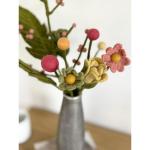 - Vilten bloemen boeket bloemen van vilt - boeket - Fair Trade - handgemaakt (pastel met peper)