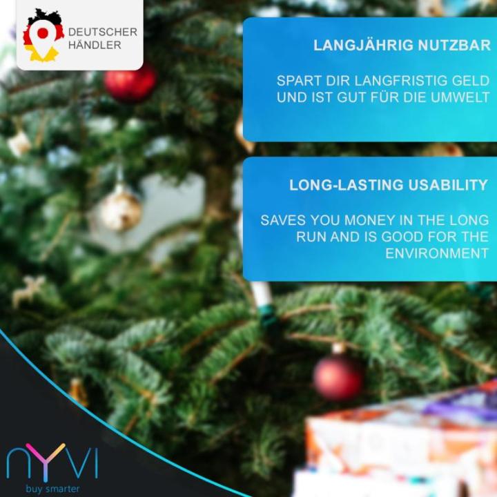 Kerstboom -Xmas Premium 120 cm met LED Fairy Lights - Kunstmatige volledig PE dennenboom van 100% spuitgegoten - bedrieglijk echte kunstboom - B1 moeilijk ontvlambaar