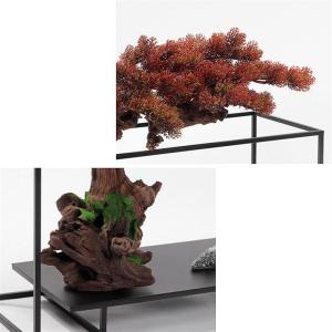 Kunstbonsai-boom kunstmatige bonsai-boom, nieuwe Chinese stijl, rode simulatie welkomstdennenboom bonsai-boom, interieur woonkamer desktop decor, simulatieplant kunstmatige bomen p