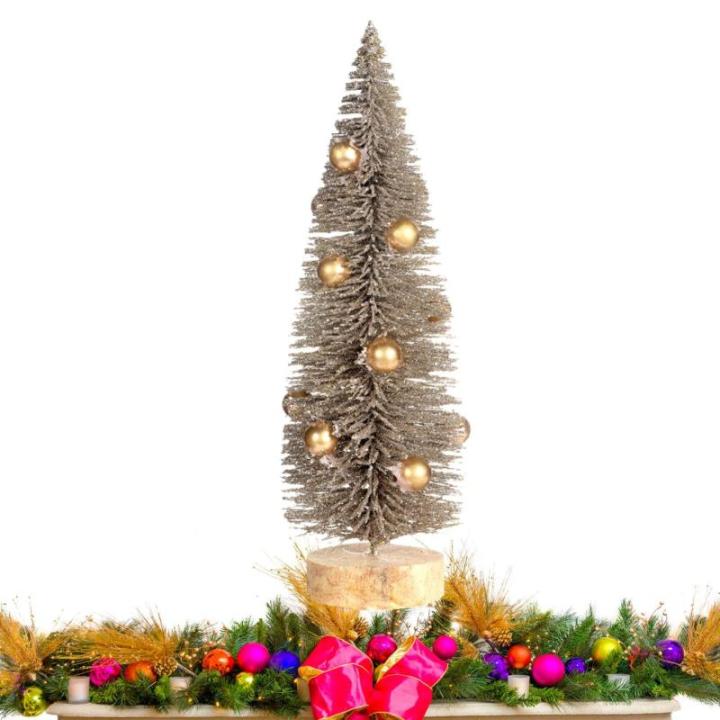 Weihnachtsbäume Für Den Tisch, Weihnachtsbaum, Miniatur Kiefern Weihnachtsbäume, NI Tannenbaum Klein, NI Grün Weihnachtsbaum Mit Schneeeffekt, Tischdekoration