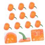 5 Sätze Künstlicher Kürbis Thanksgiving-kürbis-Dekoration Simulations-kürbis-Requisite Mini-kürbis-Ornamente Skulptur Dekor Kürbiskernstück Ernten Yellow Plastik 10 Stück 