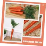 4 Plastik gemüse osterdekoration Karotten-Schaufensterdekoration PVC-Ladenstütze kreative Lebensmittel gefälschte gefälschtes Gericht Dekorationen Modell
