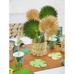 Set van 2 kunstpalmbladeren kunstplant palm PU kunstbladeren met buigzame stee decoratie kunstplant voor huis tuin feest kantoor decoratie bloemenversiering