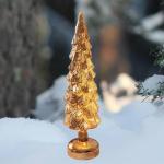 Beleuchteter Tisch-Weihnachtsbaum, Weihnachtsschmuck, Nachtlicht, Nachtlampe für Kaminsims, Schlafzimmer, Fenster, Regal, Wohnzimmer, L Gold