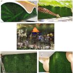 Kunstgras, plantenpanelen, heg, kunstmatige tuin, grasmat, gazon, gras, planten, muurhek, landschapsdecoratie, gras, tapijt, vloermat voor binnen, buiten, tuin, terras, balkon (40 