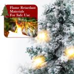 Mini-kerstboom 60 cm, tafelkerstboom met ledlampjes en sneeuwvlokken, mini-kerstboom, kleine kunstkerstboom voor thuis, kantoor, bureau