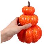 Schaumkürbis Kürbisse Im Herbst Ernten Simuliertes Kürbismodell Halloween-kürbis-Ornamente Simulationskürbis Schaumstoff-kürbis-Ornament Kürbis Fallen Erntedekor Kürbiskern