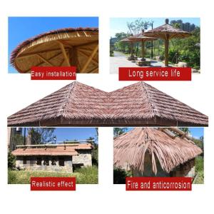 LYRWISHLTD Fake Thatch Simulation Kunststoff Thatch Fliesen PVC Thatch Dekoratives Dach Kunststoff Thatch Schuppen Farm Sun-Proof und wärmeisolierend Strohdach künstliche Thatch