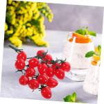 16 STK Simulierte Kirschtomaten Obst-Requisite Mini-Cherry-Tomaten Simulation Kirschtomaten Künstliche Kirschtomaten Kirschtomatenmodell Hausbedarf Lebensechte Tomaten PVC Rot