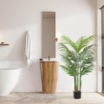 Kunstpflanze Palmen 120cm Künstliche Areca Palme Mit 12 Blätter Außenbereich Kunstpflanzen Groß Plastikpalme Dekopflanzen Mit Topf Topf Innen Deko Für Balkon Wohnzimmer Schlaf