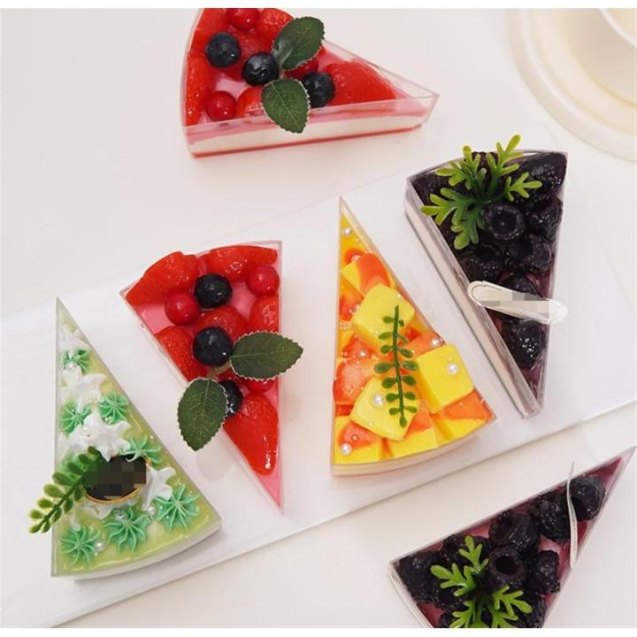 Fake Kuchen künstliche Kuchen Faux Slice Cake Künstliche Desserts Shop Kuchen Display Modell Für Home Decor Fotografie Requisiten Realistisches Essen(A)