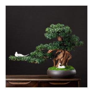 Künstlicher Bonsai-Baum Bonsai-Baum, künstlicher Wacholder-Bonsai, künstlicher Bonsai-Baum, Dekor, Schreibtischpflanzen for Zuhause, Büro, Vitrine, Innendekoration, Desktop-Dis