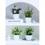 4 stuks mini met pot kleine nepplanten met bloemen voor thuis kantoor tafel kamer badkamer decor binnen