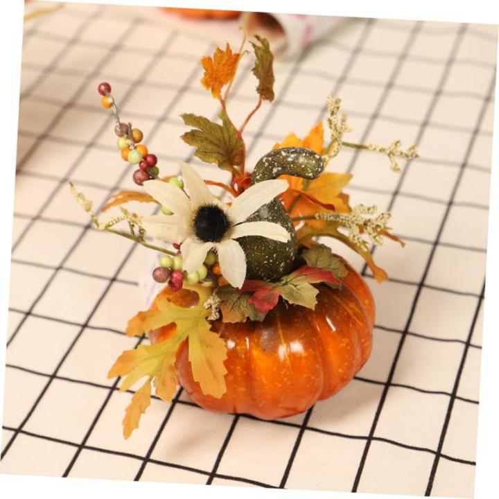 5 stuks herfstversiering herfstdecoratie Halloween decoratie kunstfruit Halloween tafel middenstukken slinger binnen decoratieve rekwisieten pompoendecoratie