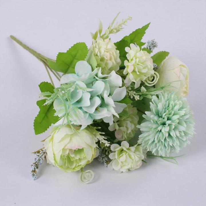 Kunstbloemen, 14 boeketten van kunstpioenrozen, kunstbloemen, kunstbloemen, kunstbloemen, voor feest, eettafel, raam, huis, bruiloftsdecoratie 1010