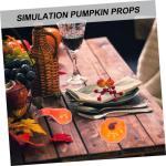 300 stuks pompoenornamenten bureau-opzetstuk kerstdecoratie oranje outfit kleine Thanksgiving-pompoenen Halloween pompoenen rekwisieten kunstmatige pompoenen herfstdecoratie fruit