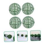 1 Satz Blumenarrangement Kreisrahmen Mooskugelkäfig Topiary Sphäre Rahmen Kleine Formschnittkugeln Draht-Topiary-Kugel Kugelkäfig Aus Buchsbaum Anlage Gestell Plastik Green 4 St