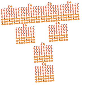 400 STK Kürbis-Ornamente herbstdeko Halloween Halloween-Kürbis-Dekor Orange künstliche Kürbisse orangefarbenes Outfit orangefarbener Anzug Kürbis-Dekor-Requisiten Weihnachten