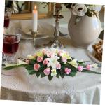 12 Stück Kunststoff-designschale, Rechteckige Kunststoff-blumenarrangement-Basis Für Tafelaufsatz, Dekoration Für Frische Und Künstliche Blumen, Hochzeiten Und Veranstaltungen