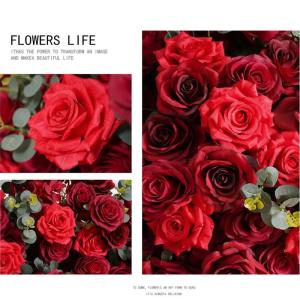 24in künstliche Rose Blume Kugeln, gefälschte Blumen Rosen Kugeln, künstliche Florale Kugel für Mittelstücke Tische, Party, Valentinstag (Rot)