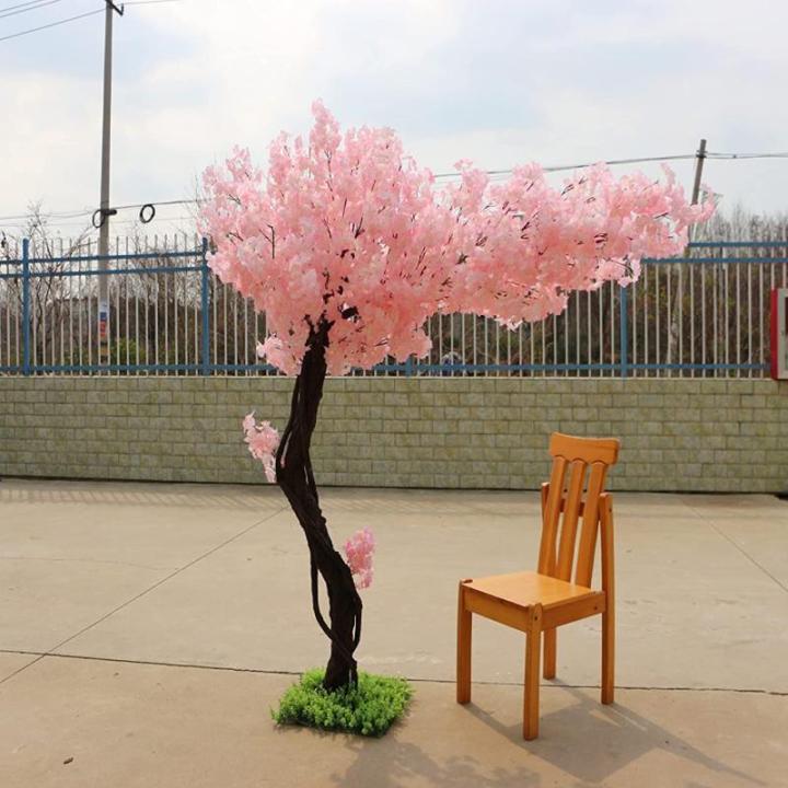 Kunstmatige Kersenbloesem Bomen Kunstmatige Kersenbloesem Bloem Bomen, Roze Zijde Kersenbloesem Bomen voor Bruiloft Thuis Japanse Kawaii Kamer Decor Roze (Size : 2x2m/6.6x6.6ft)
