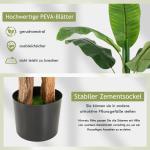 Bananenboom, kunstplant, kunstplant, banaan, 165 cm, grote kunstplant, bananenplant met 10 bladeren, kunstplant, plastic plant, decoratieve plant voor woonkamer, slaapkamer, kantoo