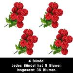 Kunst Blumen Kunstblume Hortensien Künstliche Blume Blumenstrauss Bouquet für Hochzeit Home Party Tisch Küche Büro Dekoration für Haus Garten Party 0509