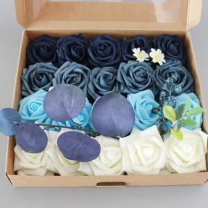 Künstliche Rosen aus PE-Schaum, für den Kopf der Braut, Blumenstrauß für Hochzeit, Party, dekoratives Scrapbooking, DIY, Handblume