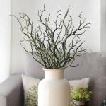 4 Stück Dried Tree Branches Artificial Antler Branch, Simulated Plastic Coral Branch, Plant Twigs Plastic Dry Branches, for Decoration for Christmas Party Various Festivals Home H