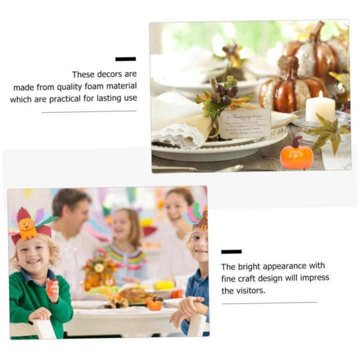 100 STK Kürbis-Ornamente Lebendige Kürbisdekore Kaminsims-dekor Kürbis Ernten Künstliche Mini-kürbisse Halloween-kürbis-Requisiten Herbstdeko Schreibtisch Belohnung Schaum