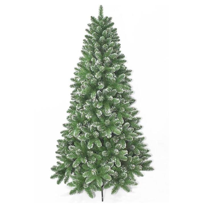 6 Fuß künstlicher Weihnachtsbaum, schneebeflockter schmaler Weihnachtsbaum mit PVC-Zweigspitzen, Metallscharnieren und faltbarem Sockel, ideal als Dekoration für Feiertage, Zuha