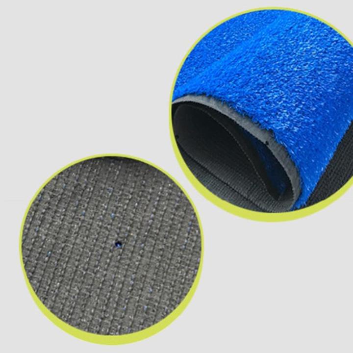 Kunstrasen 78,7 Zoll Blauer Kunstrasen, Grasstärke 20 mm, Dicker Synthetischer Rasenbalkonteppich, Perfekt für den Innen- und Außenbereich, Kunstrasenteppich (Größe: 2 x 2 m)