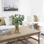 Kunstmatige eucalyptus takken met glazen vaas, eucalyptus kunststof plant, eucalyptus, realistische eucalyptus, decoratie, zilveren dollar voor bruiloft, tafeldecoratie, kantoor, w