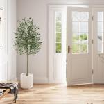 Olijfboom, kunstplant, 150 cm, grote kunstolijfboom, kunstboom, ziet eruit als echt voor woonkamer, slaapkamer, kantoor, decoratie