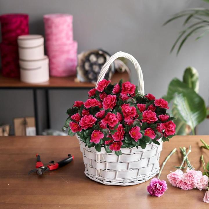 0514 Boeket van kunstbloemen, 33 cm, voor tuin, kantoor, huis, raam, bruiloft, buiten