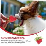 5 Sätze Simulierte Erdbeeren Künstliche Früchte Erdbeeren Küchendekoration Falsche Früchte Künstliche Erdbeeren Künstliche Erdbeeren Mini Spielzeug 18 Stück * 5