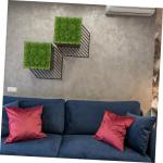5 stuks gesimuleerde mosschuimsimulatie, moswand, groen mos voor plantenbakken, bruiloftsdecoraties, schuimplaat kunstmos wanddecoratie binnen container