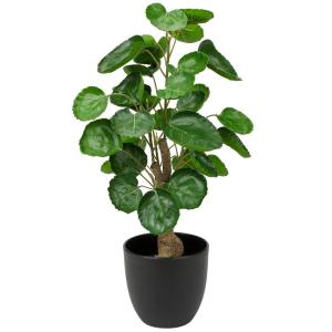 45 cm kleine , in pot, decoratieve planten in pot, zoals echt, Chinese geldplant, plastic planten voor woonkamer, slaapkamer, kantoor, decoratie