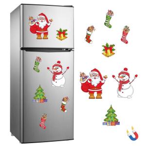 Magnetischer Weihnachtsbaum als Kühlschrankdekoration, weihnachtlicher Magnetaufkleber, Weihnachtsmagnete für Kühlschrank, für Metalltür von Kühlschrank und Garage (06#)