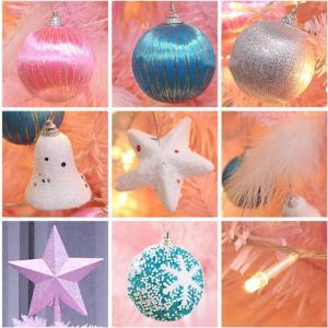 6,8 Fuß vorbeleuchteter künstlicher Weihnachtsbaum aus PVC, Premium-Fichte, aufklappbarer, abnehmbarer Weihnachtsbaum, einfache Montage für Weihnachtsdekoration, Weihnachten (We