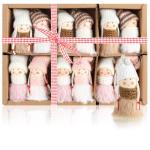 12x premium kerstboom engelen - kerstboomversieringen - sprookjesfiguur - Zweeds-Scandinavische decoratieve trollen