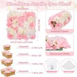 Rosenblumen-Wandhintergrund, künstliche Rose, Wandhintergründe, Babyparty, Hochzeit, Heimwerker, Veranstaltungsdekoration
