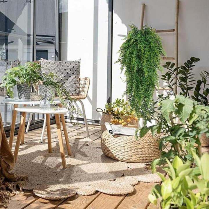 4 Stks Kunstmatige Hangende Planten Varen Bladeren Decoratie Kunstmatige Hangende Planten Faux Bosten Varen Nep Kunstmatige Varens Opknoping Planten Boston Varens Faux Perzische Ne