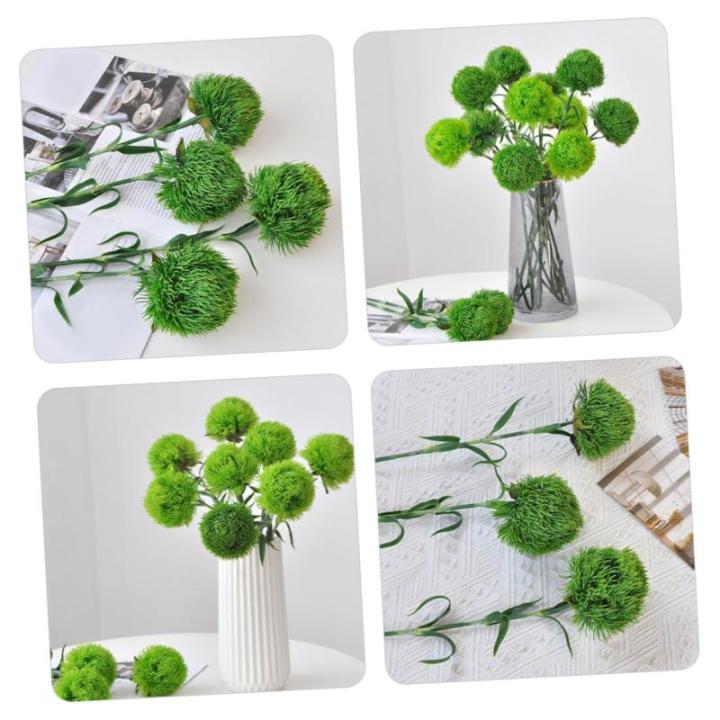 2St künstliche Pflanzenballverzierung dekorative Kunstpflanzen Simulation Formschnittpflanze Buchsbaum Kugel zimmerpflanzen Kunstpflanzen drinnen Zweige für Vase Weich-PVC Green