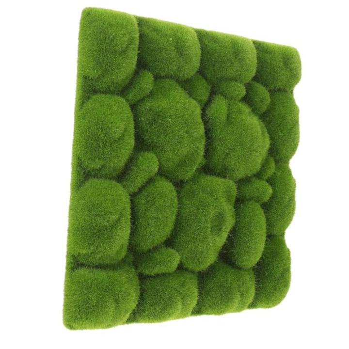 3 Stück Simulierte Moosdekoration Quadratischer Grasteppich Künstliches Moos Pflanzendekor Künstliches Grünes Moos Gefälschte Moosmatte Wandmoos Ornament Künstliches Moos