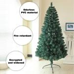 Kerstboomset met kunstbloemen, versierde kerstboom, doe-het-zelf met boomrok, sterkant, ballen, kerstboom voor bruiloften, fee bomen, kerstboom, 180 cm